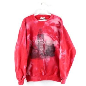 Vintage 90s Ohio State Acid Wash Sweatshirt Red